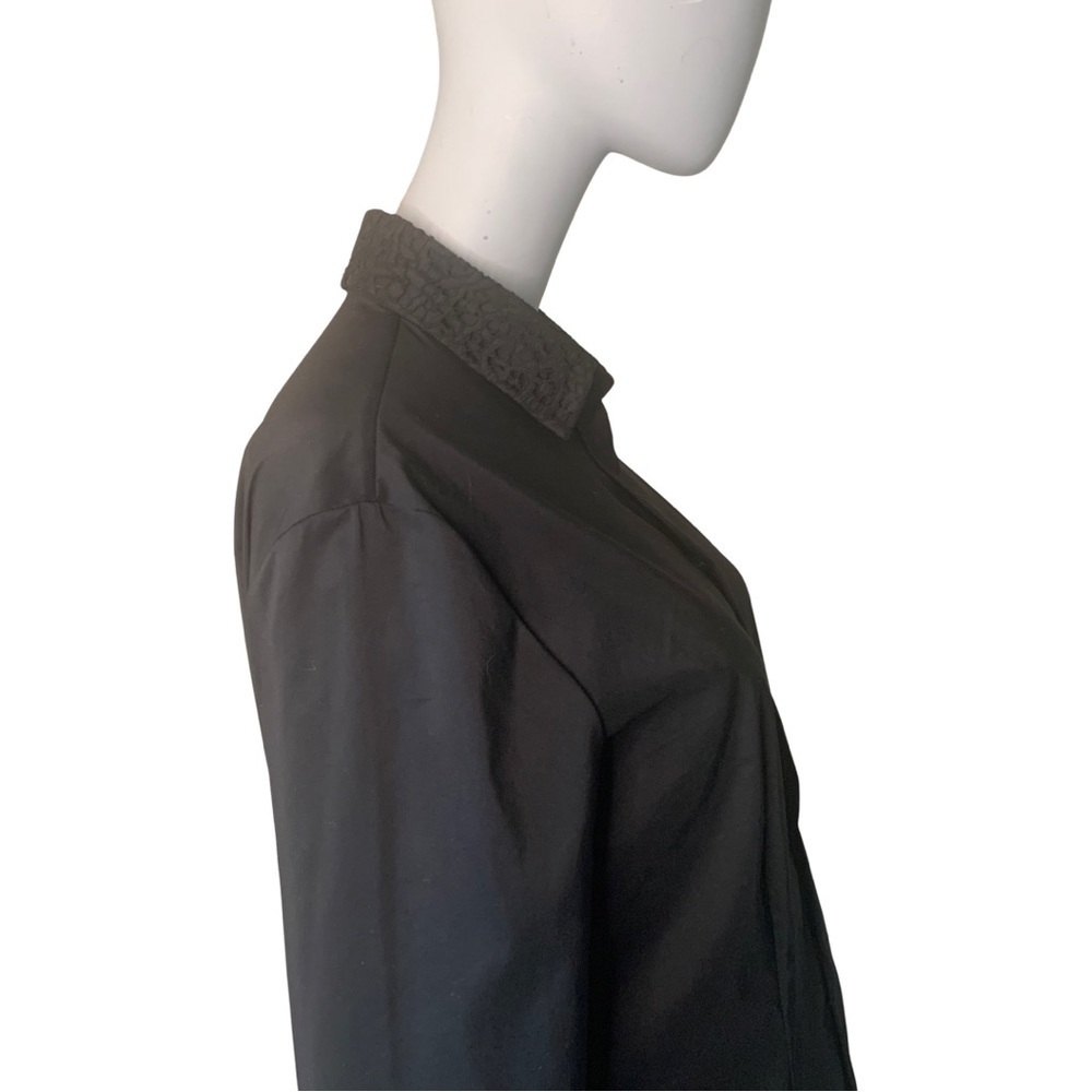 HUGO BOSS “Boresa” Blouse Stretch Poplin Lace Collar - Picture 11 of 16